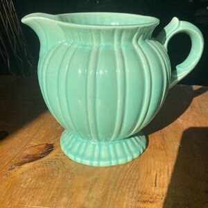 Vintage Stangl green Pitcher Rare 1388
